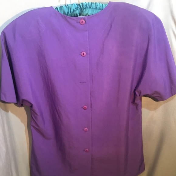 Vintage Lucia Purple Shirt Shoulder Pad - Picture 2 of 4